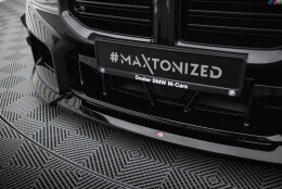 Cup Spoilerlippe Front Ansatz V.5 passend für BMW M2 G87 schwarz Hochglanz