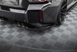 Heck Ansatz Flaps Diffusor V.1 passend für BMW M2 G87 schwarz Hochglanz