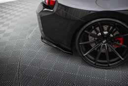 Heck Ansatz Flaps Diffusor V.1 passend für BMW M2 G87 schwarz Hochglanz