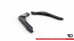 Heck Ansatz Flaps Diffusor V.1 passend für BMW M2 G87 schwarz Hochglanz