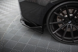 Heck Ansatz Flaps Diffusor V.2 passend für BMW M2 G87 schwarz Hochglanz