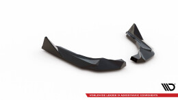 Heck Ansatz Flaps Diffusor V.2 passend für BMW M2 G87 schwarz Hochglanz
