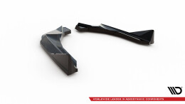 Heck Ansatz Flaps Diffusor V.2 passend für BMW M2 G87 schwarz Hochglanz