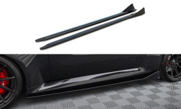 Seitenschweller Ansatz Cup Leisten V.4 passend für BMW M2 G87 schwarz Hochglanz