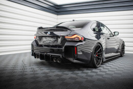 Heck Ansatz Diffusor V.1 passend für BMW M2 G87 schwarz Hochglanz