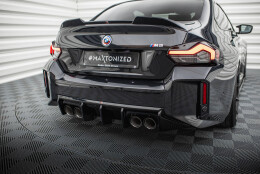 Heck Ansatz Diffusor V.1 passend für BMW M2 G87 schwarz Hochglanz