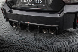 Heck Ansatz Diffusor V.1 passend für BMW M2 G87 schwarz Hochglanz