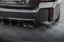 Heck Ansatz Diffusor V.1 passend für BMW M2 G87 schwarz Hochglanz