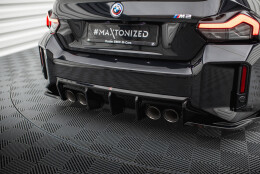 Heck Ansatz Diffusor V.1 passend für BMW M2 G87 schwarz Hochglanz