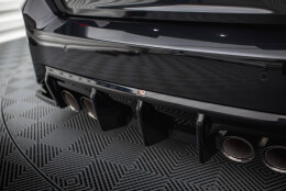Heck Ansatz Diffusor V.1 passend für BMW M2 G87 schwarz Hochglanz