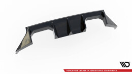 Heck Ansatz Diffusor V.1 passend für BMW M2 G87 schwarz Hochglanz