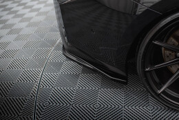 Heck Ansatz Flaps Diffusor V.3 passend für (passend für heckansatz v.1) BMW M2 G87 schwarz Hochglanz