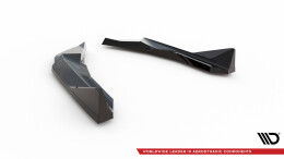 Heck Ansatz Flaps Diffusor V.4 passend für (passend für heckansatz v.1) BMW M2 G87 schwarz Hochglanz