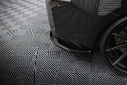 Street+ Heck Ansatz Flaps V.4 passend für BMW M2 G87 schwarz Hochglanz