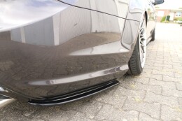 Heck Ansatz Flaps Diffusor passend für MERCEDES CL 500 C216 AMGLINE schwarz Hochglanz