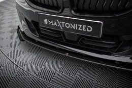 Street Pro Cup Spoilerlippe Front Ansatz passend für BMW 2 Coupe G42 SCHWARZ+ HOCHGLANZ FLAPS