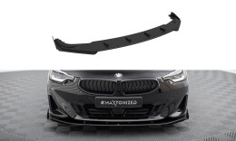 Street Pro Cup Spoilerlippe Front Ansatz passend für BMW 2 Coupe G42 rot+ Hochglanz Flaps