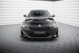 Street Pro Cup Spoilerlippe Front Ansatz passend für BMW 2 Coupe G42 rot+ Hochglanz Flaps
