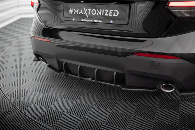 Street Pro Heckschürze Heck Ansatz Diffusor passend für BMW 2 Coupe G42 SCHWARZ