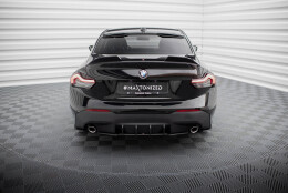 Street Pro Heckschürze Heck Ansatz Diffusor passend für BMW 2 Coupe G42 SCHWARZ