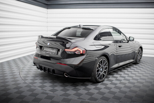 Street Pro Heck Ansatz Flaps Diffusor passend für BMW 2 Coupe G42 rot