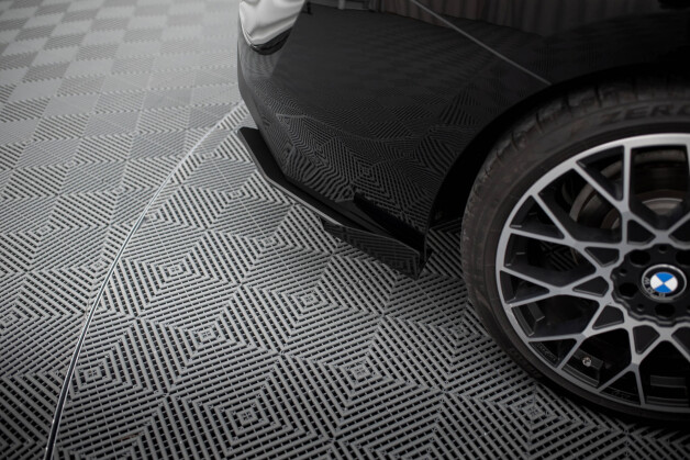 Street Pro Heck Ansatz Flaps Diffusor passend für BMW 2 Coupe G42 rot+ Hochglanz Flaps