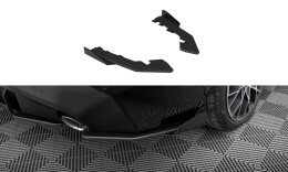 Street Pro Heck Ansatz Flaps Diffusor passend für BMW 2 Coupe G42 rot+ Hochglanz Flaps