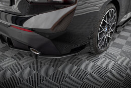 Street Pro Heck Ansatz Flaps Diffusor passend für BMW 2 Coupe G42 rot+ Hochglanz Flaps