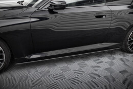 Street Pro Seitenschweller Ansatz Cup Leisten passend für BMW 2 Coupe G42 SCHWARZ