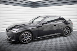 Street Pro Seitenschweller Ansatz Cup Leisten passend für BMW 2 Coupe G42 rot