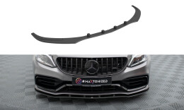 Street Pro Cup Spoilerlippe Front Ansatz für Mercedes-AMG C63 Limousine / Kombi W205 Facelift schwarz