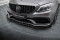Street Pro Cup Spoilerlippe Front Ansatz passend für Mercedes-AMG C63 Limousine / Kombi W205 Facelift SCHWARZ+ HOCHGLANZ FLAPS
