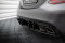 Street Pro Heckschürze Heck Ansatz Diffusor passend für Mercedes-AMG C63 Limousine / Kombi W205 Facelift rot