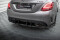 Street Pro Heckschürze Heck Ansatz Diffusor passend für Mercedes-AMG C63 Limousine / Kombi W205 Facelift rot