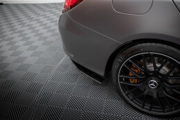 Street Pro Heck Ansatz Flaps Diffusor für Mercedes-AMG C63 Limousine / Kombi W205 Facelift SCHWARZ