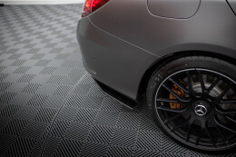 Street Pro Heck Ansatz Flaps Diffusor für Mercedes-AMG C63 Limousine / Kombi W205 Facelift ROT