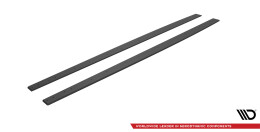 Street Pro Seitenschweller Ansatz Cup Leisten passend für Mercedes-AMG C63 Limousine / Kombi W205 Facelift rot