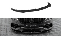 Street Pro Cup Spoilerlippe Front Ansatz für Mercedes-Benz A AMG-Line W176 Facelift schwarz