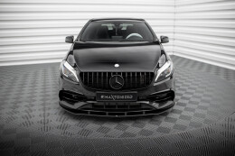 Street Pro Cup Spoilerlippe Front Ansatz für Mercedes-Benz A AMG-Line W176 Facelift ROT