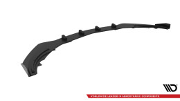 Street Pro Cup Spoilerlippe Front Ansatz passend für Mercedes-Benz A AMG-Line W176 Facelift SCHWARZ+ HOCHGLANZ FLAPS