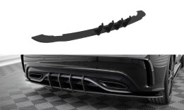 Street Pro Heckschürze Heck Ansatz Diffusor passend für Mercedes-Benz A AMG-Line W176 Facelift SCHWARZ