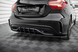 Street Pro Heckschürze Heck Ansatz Diffusor für Mercedes-Benz A AMG-Line W176 Facelift ROT