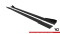 Street Pro Seitenschweller Ansatz Cup Leisten passend für Mercedes-Benz A AMG-Line W176 Facelift SCHWARZ+ HOCHGLANZ FLAPS