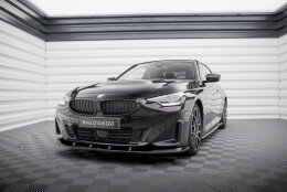 Street+ Spoilerlippe Front Ansatz V.1 passend für BMW 2 Coupe G42 schwarz Hochglanz