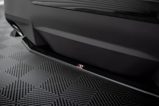 Mittlerer Cup Diffusor Heck Ansatz passend für BMW 2 Coupe G42 schwarz Hochglanz