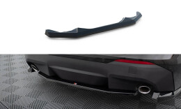 Mittlerer Cup Diffusor Heck Ansatz passend für BMW 2 Coupe G42 schwarz Hochglanz