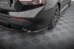 Heck Ansatz Flaps Diffusor V.1 für BMW 2 Coupe G42 schwarz Hochglanz