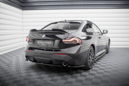 Heck Ansatz Flaps Diffusor V.1 passend für BMW 2 Coupe G42 schwarz Hochglanz