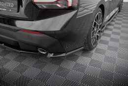 Heck Ansatz Flaps Diffusor V.1 passend für BMW 2 Coupe G42 schwarz Hochglanz