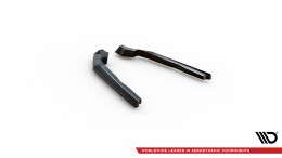 Heck Ansatz Flaps Diffusor V.1 passend für BMW 2 Coupe G42 schwarz Hochglanz